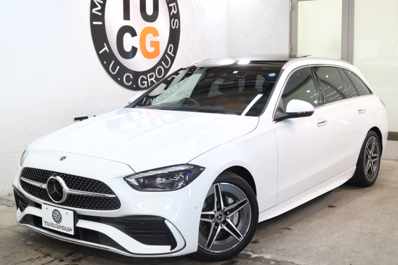 メルセデスベンツ Cクラス C200ｽﾃｰｼｮﾝﾜｺﾞﾝ AVG AMGﾗｲﾝ ﾚｻﾞｰｴｸｽｸﾙｰｼﾌﾞ&ﾍﾞｰｼｯｸ&ﾚｰﾀﾞｰｾｰﾌﾃｨPKG　ISG搭載 ｷｰﾚｽｺﾞｰ 茶/黒本革 ﾊﾟﾉﾗﾏSR ﾍｯﾄﾞｱｯﾌﾟD MBUXﾅﾋﾞTV ｽﾏﾎ連携 360ｶﾒﾗ PTS LEDﾗｲﾄ 自動Rｹﾞｰﾄ AMGｴｱﾛ&18AW ﾜｲﾔﾚｽ充電 9AT　2年保証