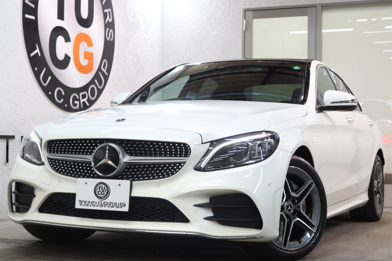 メルセデスベンツ Cクラス C200 AVG AMGﾗｲﾝ ﾚｻﾞｰｴｸｽｸﾙｰｼﾌﾞ&ﾚｰﾀﾞｰｾｰﾌﾃｨPKG　BSG搭載 後期 ｷｰﾚｽｺﾞｰ 黒本革 ﾊﾟﾉﾗﾏSR ﾍｯﾄﾞｱｯﾌﾟD HDDﾅﾋﾞTV ｽﾏﾎ連携 ﾌﾞﾙﾒｽﾀｰ ﾊﾞｯｸｶﾒﾗ PTS LEDﾗｲﾄ ﾊﾝｽﾞﾌﾘｰA AMGｴｱﾛ&18AW ｴｱｻｽ 9AT　2年保証
