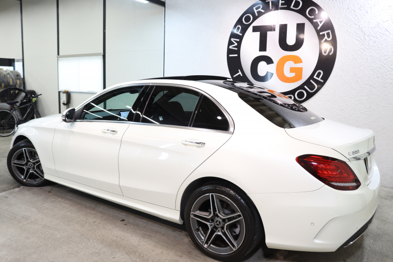 メルセデスベンツ Cクラス C200 AVG AMGﾗｲﾝ ﾚｻﾞｰｴｸｽｸﾙｰｼﾌﾞ&ﾚｰﾀﾞｰｾｰﾌﾃｨPKG　BSG搭載 後期 ｷｰﾚｽｺﾞｰ 黒本革 ﾊﾟﾉﾗﾏSR ﾍｯﾄﾞｱｯﾌﾟD HDDﾅﾋﾞTV ｽﾏﾎ連携 ﾌﾞﾙﾒｽﾀｰ ﾊﾞｯｸｶﾒﾗ PTS LEDﾗｲﾄ ﾊﾝｽﾞﾌﾘｰA AMGｴｱﾛ&18AW ｴｱｻｽ 9AT　2年保証