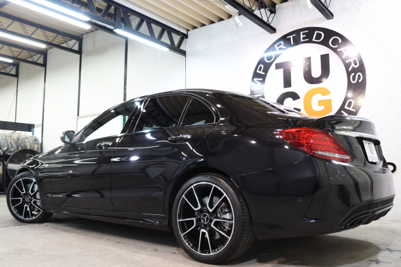 AMG Cクラス C43 4MATIC ｴｸｽｸﾙｰｼﾌﾞ&ﾚｰﾀﾞｰｾｰﾌﾃｨPKG　中期 ｷｰﾚｽｺﾞｰ 黒本革 ﾍｯﾄﾞｱｯﾌﾟD HDDﾅﾋﾞTV BT音楽 ﾌﾞﾙﾒｽﾀｰ ﾊﾞｯｸｶﾒﾗ PTS LEDﾗｲﾄ ﾊﾝｽﾞﾌﾘｰA AMG専用装備&ﾁｭｰﾆﾝｸﾞ 9AT　2年保証