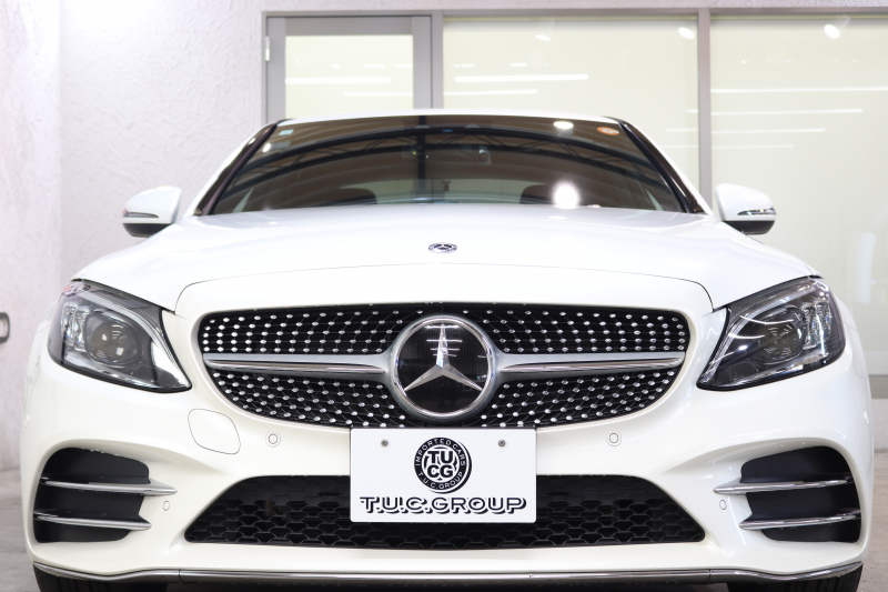メルセデスベンツ Cクラス C200 4MATIC AVG AMGﾗｲﾝ ﾚｰﾀﾞｰｾｰﾌﾃｨPKG　BSG搭載 後期 ｷｰﾚｽｺﾞｰ 黒革 HDDﾅﾋﾞTV ｽﾏﾎ連携 ﾊﾞｯｸｶﾒﾗ PTS LEDﾗｲﾄ AMGｴｱﾛ&18AW ﾀﾞｲﾅﾐｯｸS ｴｱｻｽ 9AT　2年保証