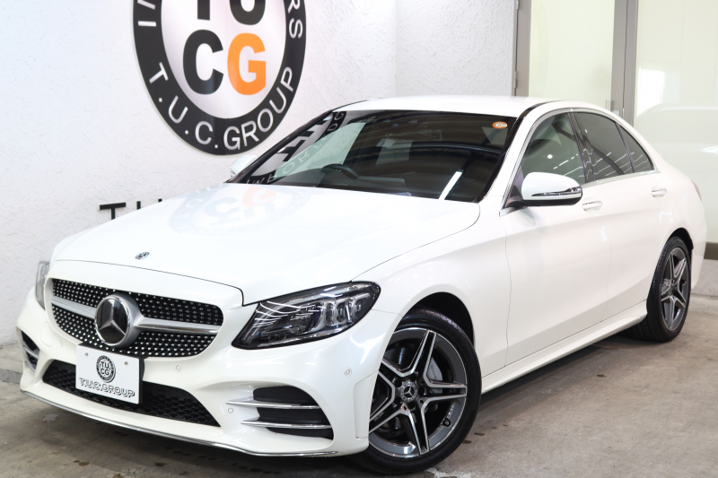 メルセデスベンツ Cクラス C200 4MATIC AVG AMGﾗｲﾝ ﾚｰﾀﾞｰｾｰﾌﾃｨPKG　BSG搭載 後期 ｷｰﾚｽｺﾞｰ 黒革 HDDﾅﾋﾞTV ｽﾏﾎ連携 ﾊﾞｯｸｶﾒﾗ PTS LEDﾗｲﾄ AMGｴｱﾛ&18AW ﾀﾞｲﾅﾐｯｸS ｴｱｻｽ 9AT　2年保証