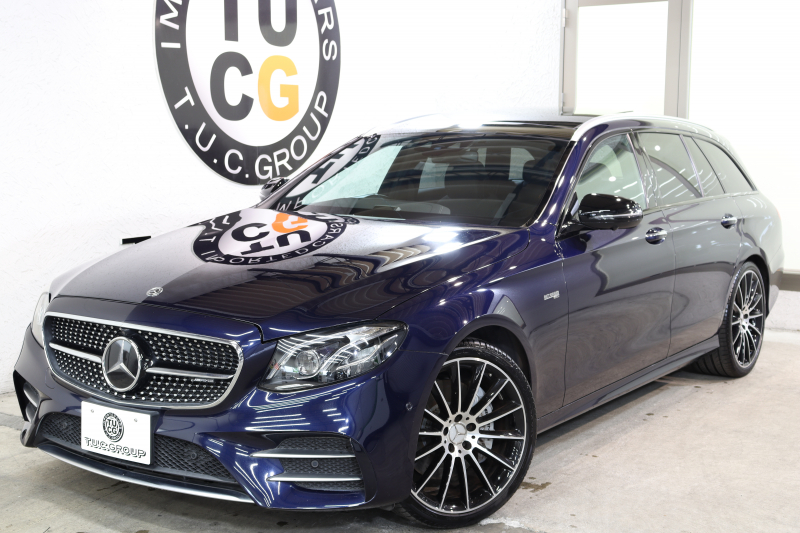 AMG Eクラス E43 4MATIC ｽﾃｰｼｮﾝﾜｺﾞﾝ ｴｸｽｸﾙｰｼﾌﾞ&ﾚｰﾀﾞｰｾｰﾌﾃｨPKG　ｷｰﾚｽｺﾞｰ 黒本革 ﾍﾞﾝﾁﾚｰﾀｰ ﾊﾟﾉﾗﾏSR ﾍｯﾄﾞｱｯﾌﾟD HDDﾅﾋﾞTV ｽﾏﾎ連携 ﾌﾞﾙﾒｽﾀｰ 360ｶﾒﾗ PTS LEDﾗｲﾄ ﾊﾝｽﾞﾌﾘｰA AMG専用装備&ﾁｭｰﾆﾝｸﾞ 9AT 希少色ｶﾊﾞﾝｻｲﾄﾌﾞﾙｰ　2年保証