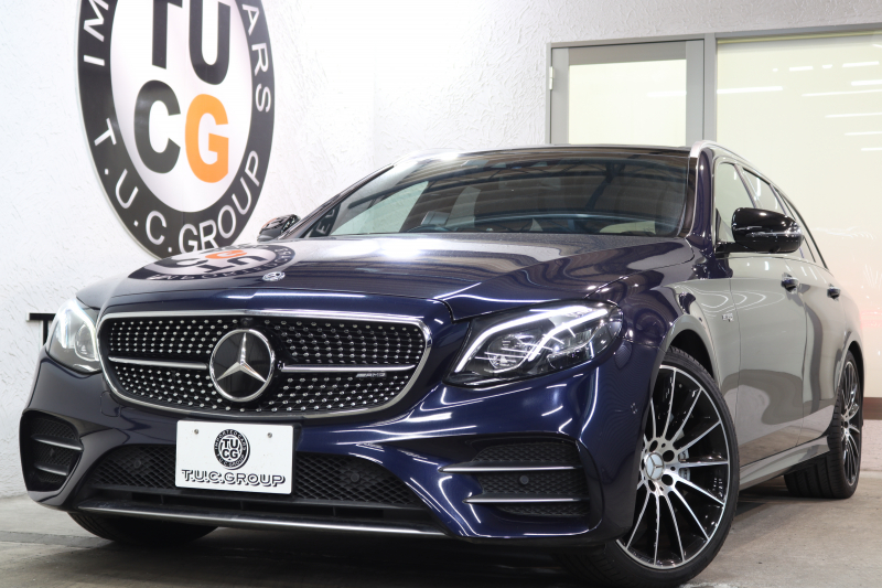 AMG Eクラス E43 4MATIC ｽﾃｰｼｮﾝﾜｺﾞﾝ ｴｸｽｸﾙｰｼﾌﾞ&ﾚｰﾀﾞｰｾｰﾌﾃｨPKG　ｷｰﾚｽｺﾞｰ 黒本革 ﾍﾞﾝﾁﾚｰﾀｰ ﾊﾟﾉﾗﾏSR ﾍｯﾄﾞｱｯﾌﾟD HDDﾅﾋﾞTV ｽﾏﾎ連携 ﾌﾞﾙﾒｽﾀｰ 360ｶﾒﾗ PTS LEDﾗｲﾄ ﾊﾝｽﾞﾌﾘｰA AMG専用装備&ﾁｭｰﾆﾝｸﾞ 9AT 希少色ｶﾊﾞﾝｻｲﾄﾌﾞﾙｰ　2年保証