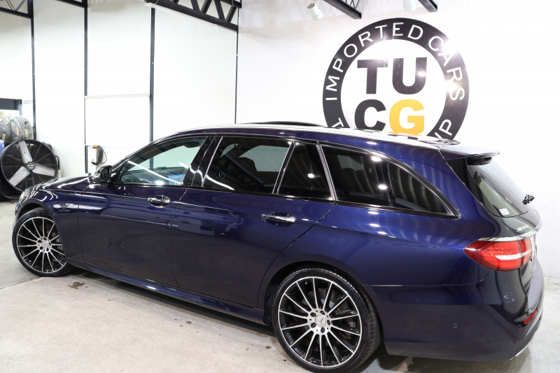 AMG Eクラス E43 4MATIC ｽﾃｰｼｮﾝﾜｺﾞﾝ ｴｸｽｸﾙｰｼﾌﾞ&ﾚｰﾀﾞｰｾｰﾌﾃｨPKG　ｷｰﾚｽｺﾞｰ 黒本革 ﾍﾞﾝﾁﾚｰﾀｰ ﾊﾟﾉﾗﾏSR ﾍｯﾄﾞｱｯﾌﾟD HDDﾅﾋﾞTV ｽﾏﾎ連携 ﾌﾞﾙﾒｽﾀｰ 360ｶﾒﾗ PTS LEDﾗｲﾄ ﾊﾝｽﾞﾌﾘｰA AMG専用装備&ﾁｭｰﾆﾝｸﾞ 9AT 希少色ｶﾊﾞﾝｻｲﾄﾌﾞﾙｰ　2年保証