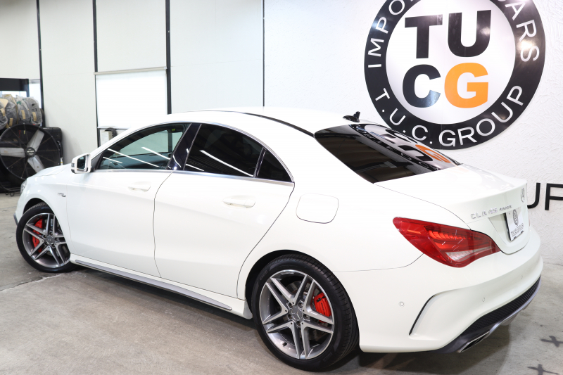 AMG CLAクラス CLA45 4MATIC ｱﾄﾞﾊﾞﾝｽﾄﾞ&ﾚｰﾀﾞｰｾｰﾌﾃｨPKG　1ｵｰﾅｰ 黒本革 HDDﾅﾋﾞTV BT音楽 harman/kardon ﾊﾞｯｸｶﾒﾗ PTS ｷｾﾉﾝ AMG専用装備&ﾁｭｰﾆﾝｸﾞ 7AT　2年保証