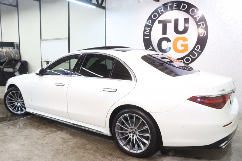 メルセデスベンツ Sクラス S500 4MATIC AMGﾗｲﾝ ﾚｻﾞｰｴｸｽｸﾙｰｼﾌﾞ&ﾚｰﾀﾞｰｾｰﾌﾃｨPKG　ISG搭載 ｷｰﾚｽｺﾞｰ 茶/黒本革 ﾍﾞﾝﾁﾚｰﾀｰ ﾊﾟﾉﾗﾏSR ﾍｯﾄﾞｱｯﾌﾟD MBUXﾅﾋﾞTV ｽﾏﾎ連携 ﾌﾞﾙﾒｽﾀｰ 360ｶﾒﾗ PTS LEDﾗｲﾄ ﾊﾝｽﾞﾌﾘｰA AMGｴｱﾛ&20AW ﾜｲﾔﾚｽ充電 9AT　2年保証