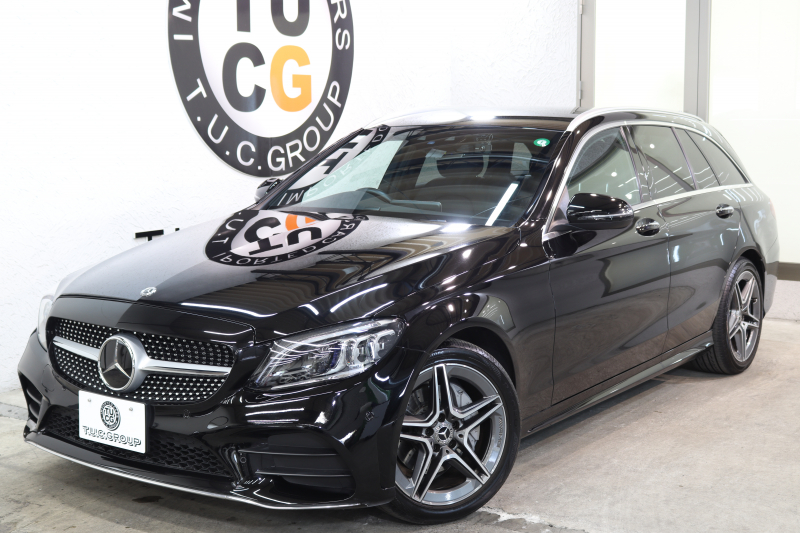 メルセデスベンツ Cクラス C200ｽﾃｰｼｮﾝﾜｺﾞﾝ AVG AMGﾗｲﾝ ﾚｰﾀﾞｰｾｰﾌﾃｨPKG　BSG搭載 後期 ｷｰﾚｽｺﾞｰ 黒革 HDDﾅﾋﾞTV ｽﾏﾎ連携 ﾊﾞｯｸｶﾒﾗ PTS LEDﾗｲﾄ 自動Rｹﾞｰﾄ AMGｴｱﾛ&18AW ﾀﾞｲﾅﾐｯｸS ｴｱｻｽ 9AT　2年保証