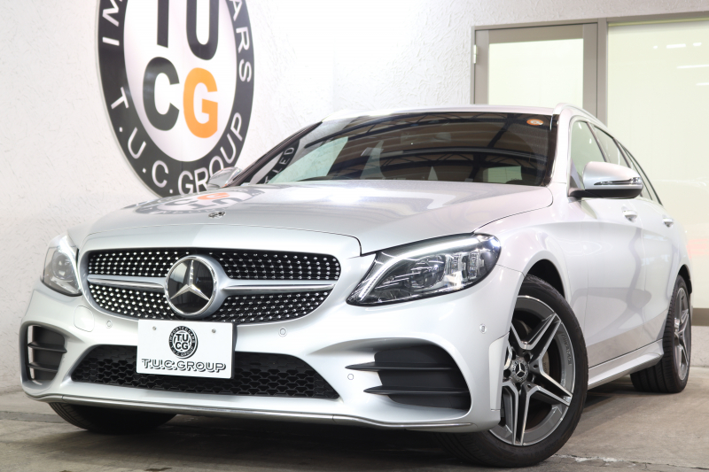 メルセデスベンツ Cクラス C220dｽﾃｰｼｮﾝﾜｺﾞﾝ AVG AMGﾗｲﾝ ﾚｰﾀﾞｰｾｰﾌﾃｨPKG　後期 MEｺﾈｸﾄ ｷｰﾚｽｺﾞｰ 黒革 HDDﾅﾋﾞTV ｽﾏﾎ連携 ﾊﾞｯｸｶﾒﾗ PTS LEDﾗｲﾄ 自動Rｹﾞｰﾄ AMGｴｱﾛ&18AW ｴｱｻｽ 9AT　2年保証