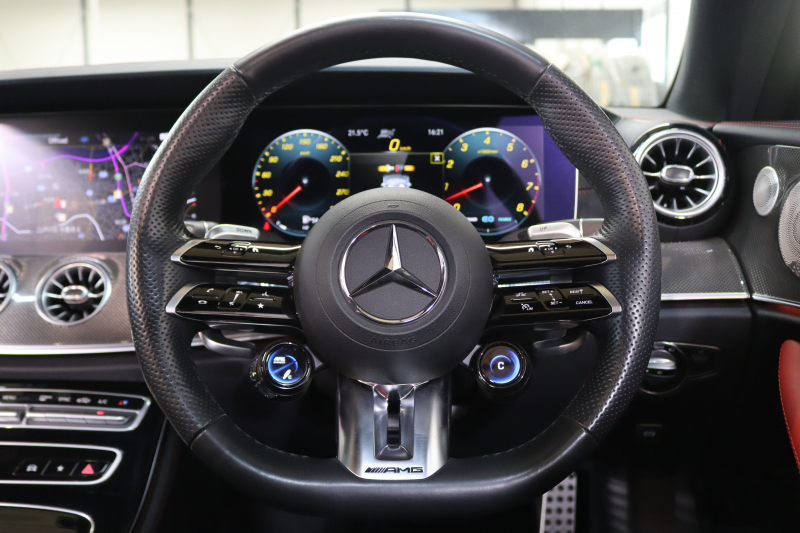 AMG Eクラス E53 4MATIC+ ｸｰﾍﾟ ｴｸｽｸﾙｰｼﾌﾞ&ﾚｰﾀﾞｰｾｰﾌﾃｨPKG　ISG搭載 後期 1ｵｰﾅｰ ｷｰﾚｽｺﾞｰ 赤/黒本革 ﾍﾞﾝﾁﾚｰﾀｰ ﾊﾟﾉﾗﾏSR HUD MBUXﾅﾋﾞTV ｽﾏﾎ連携 ﾌﾞﾙﾒｽﾀｰ 360ｶﾒﾗ PTS LEDﾗｲﾄ ﾊﾝｽﾞﾌﾘｰA AMG専用装備&ﾁｭｰﾆﾝｸﾞ 9AT 希少色ｸﾞﾗﾌｧｲﾄｸﾞﾚｰ  2年保証