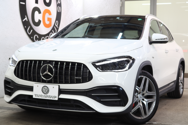 AMG GLA GLA45S 4MATIC+ ｱﾄﾞﾊﾞﾝｽﾄﾞ&ﾚｰﾀﾞｰｾｰﾌﾃｨPKG　現行 ｷｰﾚｽｺﾞｰ 灰/黒本革 ﾊﾟﾉﾗﾏSR ﾍｯﾄﾞｱｯﾌﾟD MBUXﾅﾋﾞTV BT音楽 ﾌﾞﾙﾒｽﾀｰ 360ｶﾒﾗ PTS LEDﾗｲﾄ ﾊﾝｽﾞﾌﾘｰA AMG専用装備&ﾁｭｰﾆﾝｸﾞ 8AT　2年保証