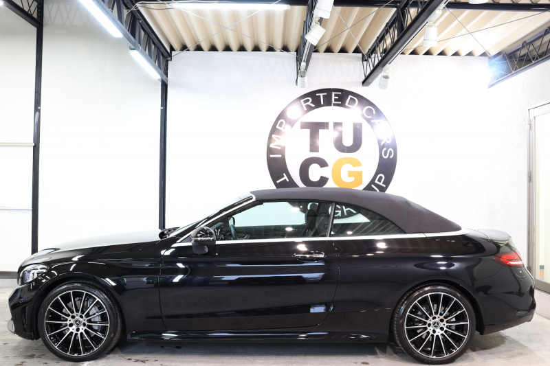 メルセデスベンツ Cクラス C180ｶﾌﾞﾘｵﾚ ｽﾎﾟｰﾂ ﾚｻﾞｰｴｸｽｸﾙｰｼﾌﾞ&ﾚｰﾀﾞｰｾｰﾌﾃｨPKG　後期最終型 1ｵｰﾅｰ ｷｰﾚｽｺﾞｰ 黒本革 ｴｱｽｶｰﾌ ﾍｯﾄﾞｱｯﾌﾟD HDDﾅﾋﾞTV ｽﾏﾎ連携 ﾊﾞｯｸｶﾒﾗ PTS LEDﾗｲﾄ AMGｴｱﾛ&19AW ｴｱｷｬｯﾌﾟ ﾄﾞﾗﾌﾄｽﾄｯﾌﾟ黒幌 ｴｱｻｽ 9AT　2年保証