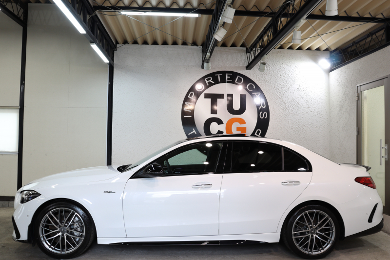 AMG Cクラス C43 4MATIC AMGﾅｲﾄ&ﾚｰﾀﾞｰｾｰﾌﾃｨPKG　BSG搭載 1ｵｰﾅｰ 黒本革 ﾍﾞﾝﾁﾚｰﾀｰ ﾊﾟﾉﾗﾏSR ﾍｯﾄﾞｱｯﾌﾟD MBUXﾅﾋﾞTV&ARﾅﾋﾞ ｽﾏﾎ連携 ﾌﾞﾙﾒｽﾀｰ 360ｶﾒﾗ PTS LEDﾗｲﾄ 自動ﾄﾗﾝｸ AMG専用装備&ﾁｭｰﾆﾝｸﾞ ﾘｱｱｸｽﾙｽﾃｱ 9AT　2年保証