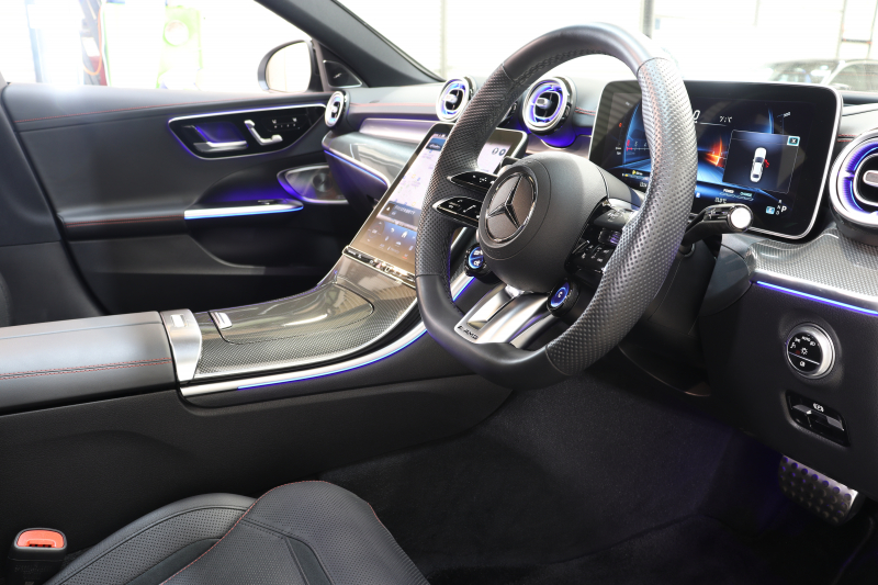 AMG Cクラス C43 4MATIC AMGﾅｲﾄ&ﾚｰﾀﾞｰｾｰﾌﾃｨPKG　BSG搭載 1ｵｰﾅｰ 黒本革 ﾍﾞﾝﾁﾚｰﾀｰ ﾊﾟﾉﾗﾏSR ﾍｯﾄﾞｱｯﾌﾟD MBUXﾅﾋﾞTV&ARﾅﾋﾞ ｽﾏﾎ連携 ﾌﾞﾙﾒｽﾀｰ 360ｶﾒﾗ PTS LEDﾗｲﾄ 自動ﾄﾗﾝｸ AMG専用装備&ﾁｭｰﾆﾝｸﾞ ﾘｱｱｸｽﾙｽﾃｱ 9AT　2年保証