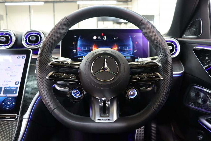 AMG Cクラス C43 4MATIC AMGﾅｲﾄ&ﾚｰﾀﾞｰｾｰﾌﾃｨPKG　BSG搭載 1ｵｰﾅｰ 黒本革 ﾍﾞﾝﾁﾚｰﾀｰ ﾊﾟﾉﾗﾏSR ﾍｯﾄﾞｱｯﾌﾟD MBUXﾅﾋﾞTV&ARﾅﾋﾞ ｽﾏﾎ連携 ﾌﾞﾙﾒｽﾀｰ 360ｶﾒﾗ PTS LEDﾗｲﾄ 自動ﾄﾗﾝｸ AMG専用装備&ﾁｭｰﾆﾝｸﾞ ﾘｱｱｸｽﾙｽﾃｱ 9AT　2年保証