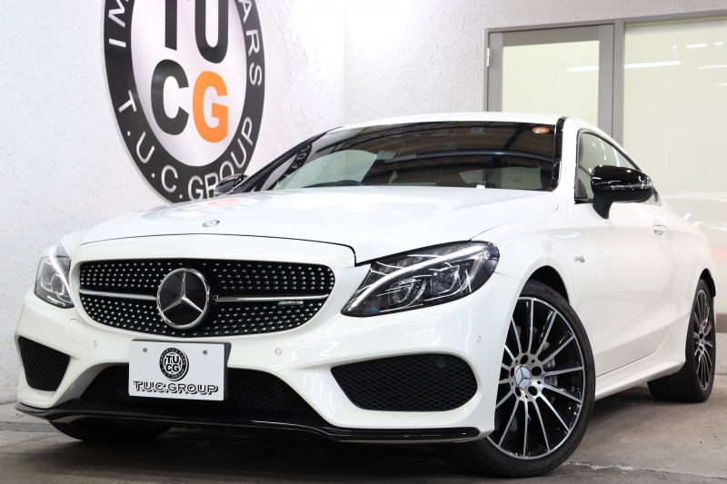 AMG Cクラス C43 4MATIC ｸｰﾍﾟ ﾚｰﾀﾞｰｾｰﾌﾃｨPKG　ｷｰﾚｽｺﾞｰ 黒本革 ﾍｯﾄﾞｱｯﾌﾟD HDDﾅﾋﾞTV BT音楽 ﾌﾞﾙﾒｽﾀｰ ﾊﾞｯｸｶﾒﾗ PTS LEDﾗｲﾄ ﾊﾝｽﾞﾌﾘｰA AMG専用装備&ﾁｭｰﾆﾝｸﾞﾀﾞｲﾅﾐｯｸｾﾚｸﾄ 9AT　2年保証
