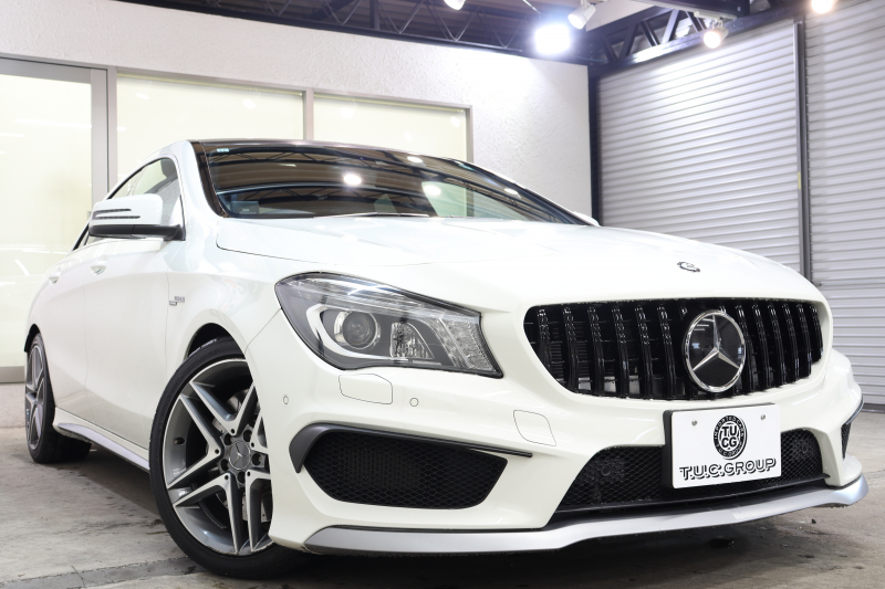 AMG CLAクラス CLA45 4MATIC AMGｴｸｽｸﾙｰｼﾌﾞ&ﾊﾞﾘｭｰ&ﾚｰﾀﾞｰｾｰﾌﾃｨPKG　黒本革 ﾊﾟﾉﾗﾏSR HDDﾅﾋﾞTV BT音楽 ﾊﾞｯｸｶﾒﾗ DSRC PTS ｷｾﾉﾝﾗｲﾄ AMG専用装備&ﾁｭｰﾆﾝｸﾞ ﾊﾟﾅﾒﾘｶｰﾅｸﾞﾘﾙ 7AT　2年保証