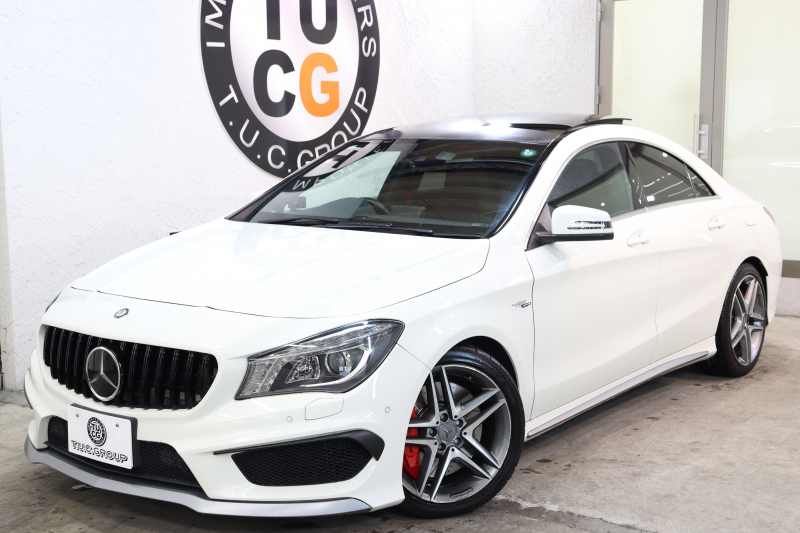 AMG CLAクラス CLA45 4MATIC AMGｴｸｽｸﾙｰｼﾌﾞ&ﾊﾞﾘｭｰ&ﾚｰﾀﾞｰｾｰﾌﾃｨPKG　黒本革 ﾊﾟﾉﾗﾏSR HDDﾅﾋﾞTV BT音楽 ﾊﾞｯｸｶﾒﾗ DSRC PTS ｷｾﾉﾝﾗｲﾄ AMG専用装備&ﾁｭｰﾆﾝｸﾞ ﾊﾟﾅﾒﾘｶｰﾅｸﾞﾘﾙ 7AT　2年保証