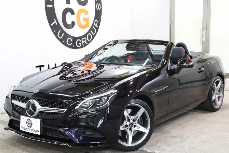 メルセデスベンツ SLCクラス SLC180 ｽﾎﾟｰﾂ ﾍﾞｰｼｯｸ&ﾚｰﾀﾞｰｾｰﾌﾃｨPKG　ｷｰﾚｽｺﾞｰ 黒本革 ｼｰﾄﾋｰﾀｰ ｶﾞﾗｽR HDDﾅﾋﾞTV ｽﾏﾎ連携 ﾊﾞｯｸｶﾒﾗ PTS LEDﾗｲﾄ AMGｴｱﾛ&18AW ｴｱｶﾞｲﾄﾞ ﾀﾞｯｼｭﾎﾞｰﾄﾞｸﾛｯｸ ﾚｯﾄﾞｶﾗｰｼｰﾄﾍﾞﾙﾄ 9AT　2年保証