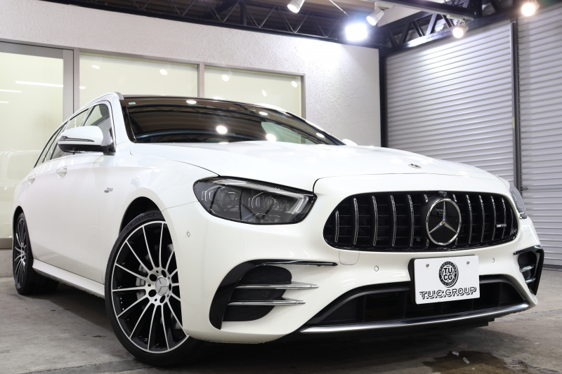 AMG Eクラス E53ｽﾃｰｼｮﾝﾜｺﾞﾝ 4MATIC+ ｴｸｽｸﾙｰｼﾌﾞ&ﾚｰﾀﾞｰｾｰﾌﾃｨPKG　ISG搭載 後期 1ｵｰﾅｰ ﾍﾞｰｼﾞｭ本革 ﾍﾞﾝﾁﾚｰﾀｰ ﾊﾟﾉﾗﾏSR ﾍｯﾄﾞｱｯﾌﾟD MBUXﾅﾋﾞTV ｽﾏﾎ連携 ﾌﾞﾙﾒｽﾀｰ 360ｶﾒﾗ PTS LEDﾗｲﾄ 自動Rｹﾞｰﾄ AMG専用装備&ﾁｭｰﾆﾝｸﾞ ｸﾛｰｼﾞﾝｸﾞSP 9AT　2年保証
