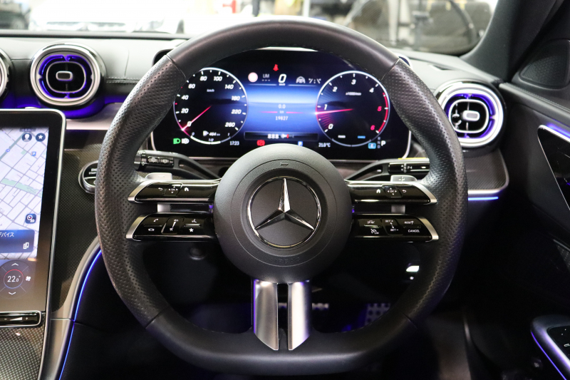メルセデスベンツ Cクラス C220d ｽﾃｰｼｮﾝﾜｺﾞﾝ AVG AMGﾗｲﾝ ﾚｻﾞｰｴｸｽｸﾙｰｼﾌﾞ&ﾍﾞｰｼｯｸ&ﾚｰﾀﾞｰｾｰﾌﾃｨPKG　ISG搭載 1ｵｰﾅｰ ｷｰﾚｽｺﾞｰ 黒本革 ﾊﾟﾉﾗﾏSR ﾍｯﾄﾞｱｯﾌﾟD MBUXﾅﾋﾞTV ｽﾏﾎ連携 360ｶﾒﾗ PTS LEDﾗｲﾄ 自動Rｹﾞｰﾄ AMGｴｱﾛ&18AW 9AT　2年保証