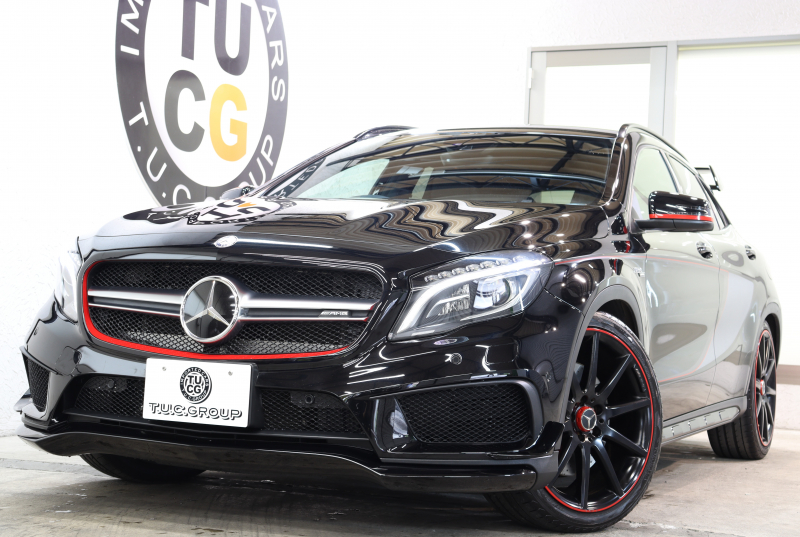 AMG GLA GLA45 4MATIC ｴﾃﾞｨｼｮﾝ1 ﾚｰﾀﾞｰｾｰﾌﾃｨPKG　300台限定車 専用黒本革 HDDﾅﾋﾞTV ﾊﾞｯｸｶﾒﾗ PTS ｷｾﾉﾝﾗｲﾄ 自動Rｹﾞｰﾄ AMG専用装備&ﾁｭｰﾆﾝｸﾞ 専用ｴｱﾛ&ﾃﾞｶｰﾙ 7AT　2年保証