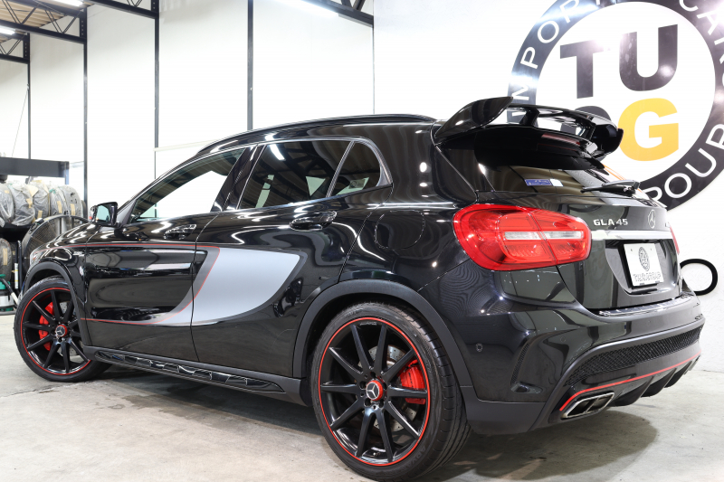 AMG GLA GLA45 4MATIC ｴﾃﾞｨｼｮﾝ1 ﾚｰﾀﾞｰｾｰﾌﾃｨPKG　300台限定車 専用黒本革 HDDﾅﾋﾞTV ﾊﾞｯｸｶﾒﾗ PTS ｷｾﾉﾝﾗｲﾄ 自動Rｹﾞｰﾄ AMG専用装備&ﾁｭｰﾆﾝｸﾞ 専用ｴｱﾛ&ﾃﾞｶｰﾙ 7AT　2年保証