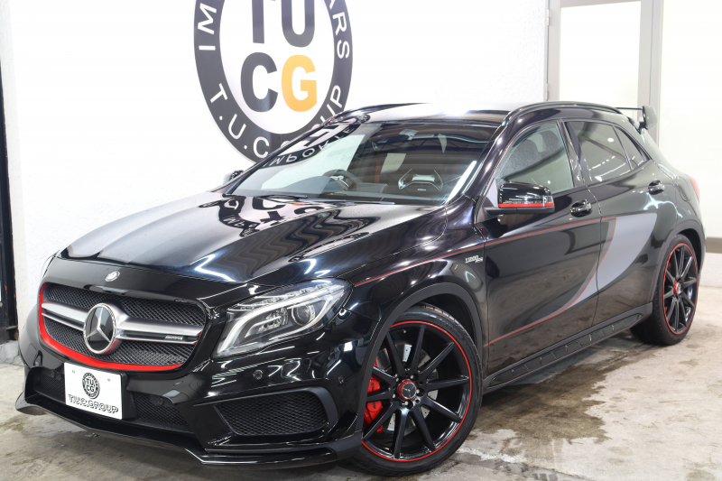 AMG GLA GLA45 4MATIC ｴﾃﾞｨｼｮﾝ1 ﾚｰﾀﾞｰｾｰﾌﾃｨPKG　300台限定車 黒本革 HDDﾅﾋﾞTV ﾊﾞｯｸｶﾒﾗ PTS ｷｾﾉﾝﾗｲﾄ 自動Rｹﾞｰﾄ AMG専用装備&ﾁｭｰﾆﾝｸﾞ 専用ｴｱﾛ&ﾃﾞｶｰﾙ 7AT　2年保証