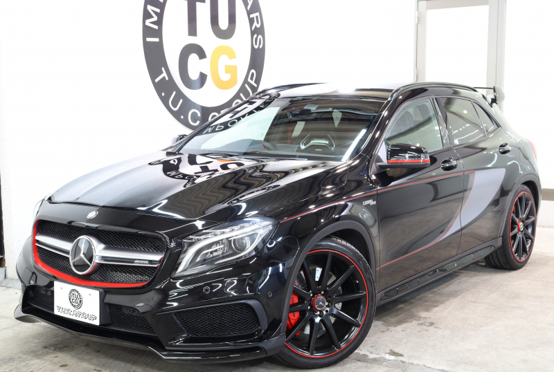 AMG GLA GLA45 4MATIC ｴﾃﾞｨｼｮﾝ1 ﾚｰﾀﾞｰｾｰﾌﾃｨPKG　300台限定車 専用黒本革 HDDﾅﾋﾞTV ﾊﾞｯｸｶﾒﾗ PTS ｷｾﾉﾝﾗｲﾄ 自動Rｹﾞｰﾄ AMG専用装備&ﾁｭｰﾆﾝｸﾞ 専用ｴｱﾛ&ﾃﾞｶｰﾙ 7AT　2年保証