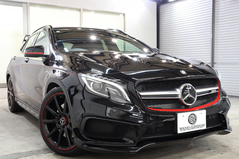 AMG GLA GLA45 4MATIC ｴﾃﾞｨｼｮﾝ1 ﾚｰﾀﾞｰｾｰﾌﾃｨPKG　300台限定車 専用黒本革 HDDﾅﾋﾞTV ﾊﾞｯｸｶﾒﾗ PTS ｷｾﾉﾝﾗｲﾄ 自動Rｹﾞｰﾄ AMG専用装備&ﾁｭｰﾆﾝｸﾞ 専用ｴｱﾛ&ﾃﾞｶｰﾙ 7AT　2年保証