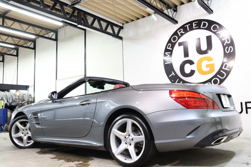 メルセデスベンツ SLクラス SL400 ﾚｰﾀﾞｰｾｰﾌﾃｨPKG　後期 ｷｰﾚｽｺﾞｰ 赤本革 ﾍﾞﾝﾁﾚｰﾀｰ ｴｱｽｶｰﾌ ｶﾞﾗｽR HDDﾅﾋﾞTV ｽﾏﾎ連携 ﾊﾞｯｸｶﾒﾗ PTS LEDﾗｲﾄ ﾊﾝｽﾞﾌﾘｰA AMGｴｱﾛ&19AW ABCｻｽ ﾄﾞﾗﾌﾄｽﾄｯﾌﾟ 9AT 希少色ｾﾚﾅｲﾄｸﾞﾚｰ　2年保証