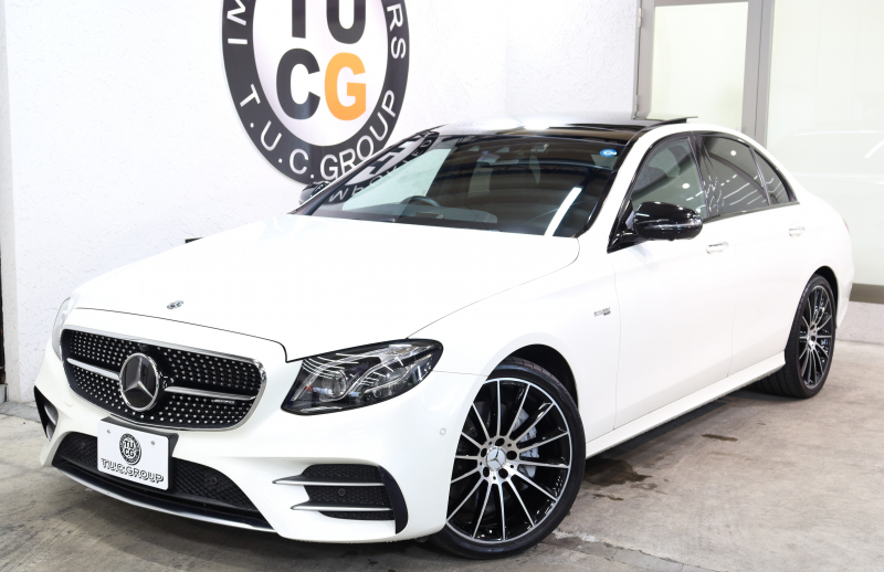 AMG Eクラス E43 4MATIC ﾚｰﾀﾞｰｾｰﾌﾃｨPKG　ｷｰﾚｽｺﾞｰ 黒本革 ﾊﾟﾉﾗﾏSR ﾍｯﾄﾞｱｯﾌﾟD HDDﾅﾋﾞTV ｽﾏﾎ連携 ﾌﾞﾙﾒｽﾀｰ 360ｶﾒﾗ PTS LEDﾗｲﾄ ﾊﾝｽﾞﾌﾘｰA AMG専用装備&ﾁｭｰﾆﾝｸﾞ ﾀﾞｲﾅﾐｯｸS 9AT　2年保証