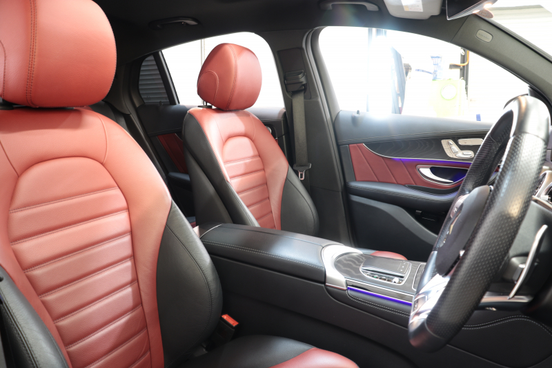 AMG GLCクーペ GLC43 4MATIC ｸｰﾍﾟﾚｻﾞｰｴｸｽｸﾙｰｼﾌﾞ&ﾚｰﾀﾞｰｾｰﾌﾃｨPKG　後期 ｷｰﾚｽｺﾞｰ 赤/黒本革 ﾊﾟﾉﾗﾏSR ﾍｯﾄﾞｱｯﾌﾟD MBUXﾅﾋﾞTV BT音楽 ﾌﾞﾙﾒｽﾀｰ 360ｶﾒﾗ PTS LEDﾗｲﾄ ﾊﾝｽﾞﾌﾘｰA AMG専用装備&ﾁｭｰﾆﾝｸﾞ 9AT　2年保証