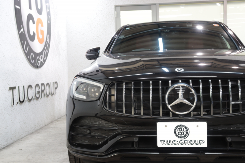 AMG GLCクーペ GLC43 4MATIC ｸｰﾍﾟﾚｻﾞｰｴｸｽｸﾙｰｼﾌﾞ&ﾚｰﾀﾞｰｾｰﾌﾃｨPKG　後期 ｷｰﾚｽｺﾞｰ 赤/黒本革 ﾊﾟﾉﾗﾏSR ﾍｯﾄﾞｱｯﾌﾟD MBUXﾅﾋﾞTV BT音楽 ﾌﾞﾙﾒｽﾀｰ 360ｶﾒﾗ PTS LEDﾗｲﾄ ﾊﾝｽﾞﾌﾘｰA AMG専用装備&ﾁｭｰﾆﾝｸﾞ 9AT　2年保証