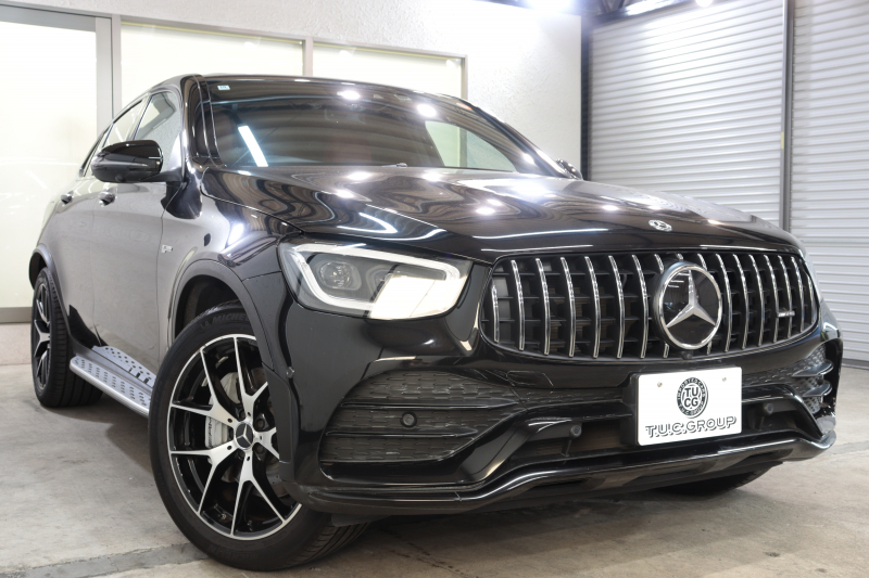 AMG GLCクーペ GLC43 4MATIC ｸｰﾍﾟﾚｻﾞｰｴｸｽｸﾙｰｼﾌﾞ&ﾚｰﾀﾞｰｾｰﾌﾃｨPKG　後期 ｷｰﾚｽｺﾞｰ 赤/黒本革 ﾊﾟﾉﾗﾏSR ﾍｯﾄﾞｱｯﾌﾟD MBUXﾅﾋﾞTV BT音楽 ﾌﾞﾙﾒｽﾀｰ 360ｶﾒﾗ PTS LEDﾗｲﾄ ﾊﾝｽﾞﾌﾘｰA AMG専用装備&ﾁｭｰﾆﾝｸﾞ 9AT　2年保証
