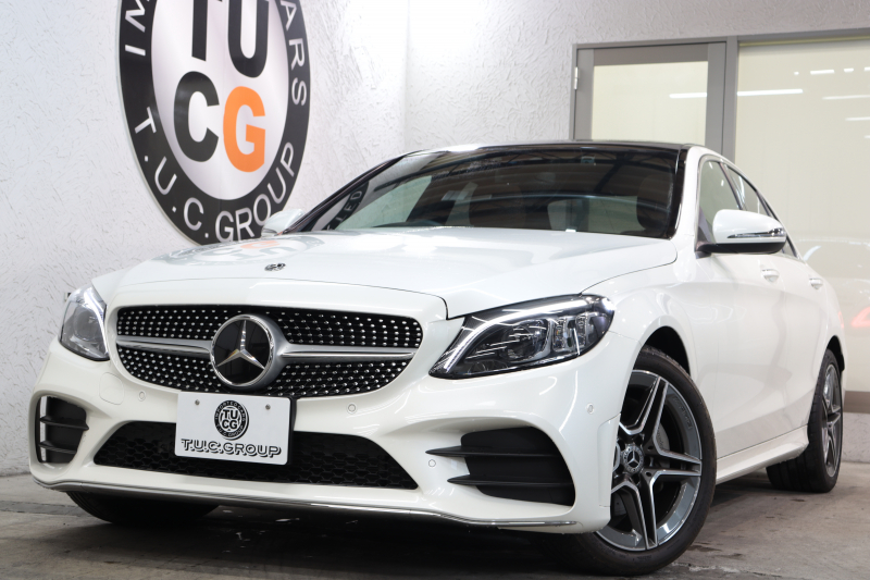 メルセデスベンツ Cクラス C200 AVG AMGﾗｲﾝ ﾚｻﾞｰｴｸｽｸﾙｰｼﾌﾞ&ﾚｰﾀﾞｰｾｰﾌﾃｨPKG　BSG搭載 後期 ｷｰﾚｽｺﾞｰ 茶本革 ﾊﾟﾉﾗﾏSR HUD HDDﾅﾋﾞTV ｽﾏﾎ連携 ﾌﾞﾙﾒｽﾀｰ Bｶﾒﾗ PTS LEDﾗｲﾄ ﾊﾝｽﾞﾌﾘｰA AMGｴｱﾛ&18AW ﾀﾞｲﾅﾐｯｸS 9AT　2年保証