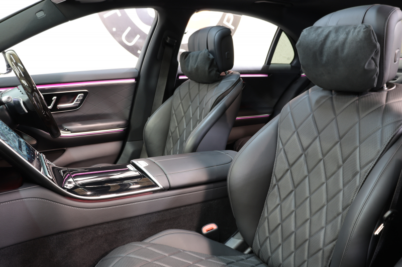 メルセデスベンツ Sクラス S500ﾛﾝｸﾞ 4MATIC AMGﾗｲﾝ&ﾚｰﾀﾞｰｾｰﾌﾃｨPKG　ISG搭載 1ｵｰﾅｰ ｷｰﾚｽｺﾞｰ 黒本革 ﾍﾞﾝﾁﾚｰﾀｰ ﾊﾟﾉﾗﾏSR HUD MBUXﾅﾋﾞTV ｽﾏﾎ連携 ﾌﾞﾙﾒｽﾀｰ 360ｶﾒﾗ PTS LEDﾗｲﾄ ﾊﾝｽﾞﾌﾘｰA AMGｴｱﾛ&20AW ｴｱｻｽ ﾘｱｱｸｽﾙ 9AT　2年保証