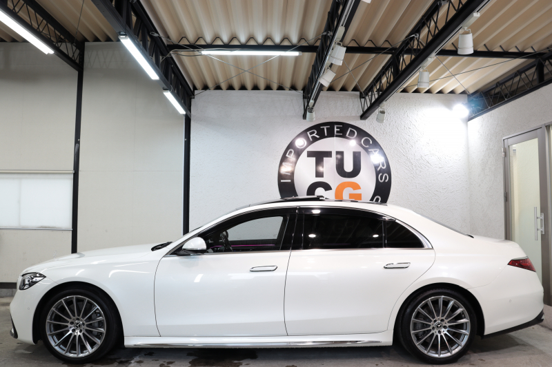 メルセデスベンツ Sクラス S500ﾛﾝｸﾞ 4MATIC AMGﾗｲﾝ&ﾚｰﾀﾞｰｾｰﾌﾃｨPKG　ISG搭載 1ｵｰﾅｰ ｷｰﾚｽｺﾞｰ 黒本革 ﾍﾞﾝﾁﾚｰﾀｰ ﾊﾟﾉﾗﾏSR HUD MBUXﾅﾋﾞTV ｽﾏﾎ連携 ﾌﾞﾙﾒｽﾀｰ 360ｶﾒﾗ PTS LEDﾗｲﾄ ﾊﾝｽﾞﾌﾘｰA AMGｴｱﾛ&20AW ｴｱｻｽ ﾘｱｱｸｽﾙ 9AT　2年保証
