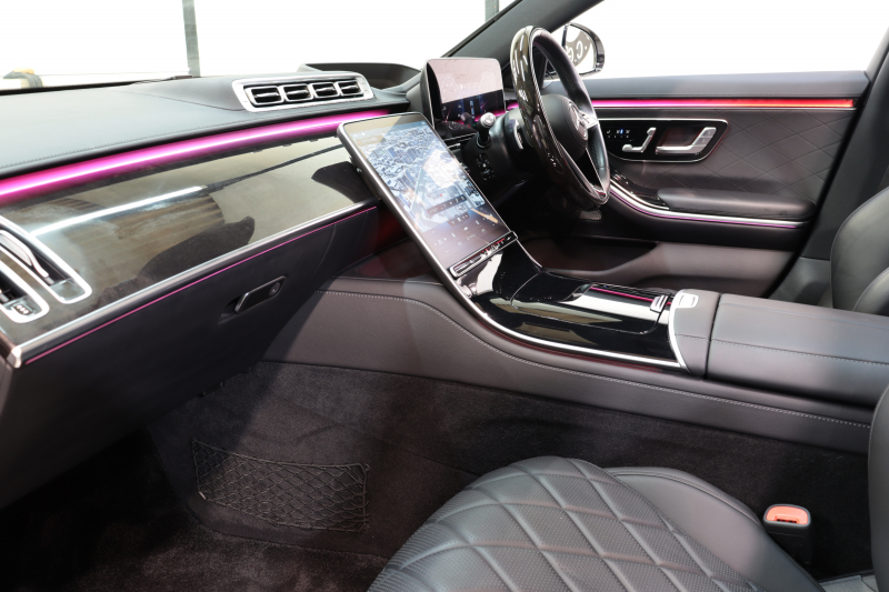 メルセデスベンツ Sクラス S500ﾛﾝｸﾞ 4MATIC AMGﾗｲﾝ&ﾚｰﾀﾞｰｾｰﾌﾃｨPKG　ISG搭載 1ｵｰﾅｰ ｷｰﾚｽｺﾞｰ 黒本革 ﾍﾞﾝﾁﾚｰﾀｰ ﾊﾟﾉﾗﾏSR HUD MBUXﾅﾋﾞTV ｽﾏﾎ連携 ﾌﾞﾙﾒｽﾀｰ 360ｶﾒﾗ PTS LEDﾗｲﾄ ﾊﾝｽﾞﾌﾘｰA AMGｴｱﾛ&20AW ｴｱｻｽ ﾘｱｱｸｽﾙ 9AT　2年保証
