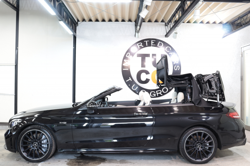AMG Cクラス C43 4MATIC ｶﾌﾞﾘｵﾚ ﾚｰﾀﾞｰｾｰﾌﾃｨPKG　後期 1ｵｰﾅｰ ｷｰﾚｽｺﾞｰ 白本革 ｴｱｽｶｰﾌ HUD HDDﾅﾋﾞTV ｽﾏﾎ連携 ﾌﾞﾙﾒｽﾀｰ Bｶﾒﾗ PTS LEDﾗｲﾄ AMG専用装備&ﾁｭｰﾆﾝｸﾞ ﾀﾞｲﾅﾐｯｸS 9AT　2年保証