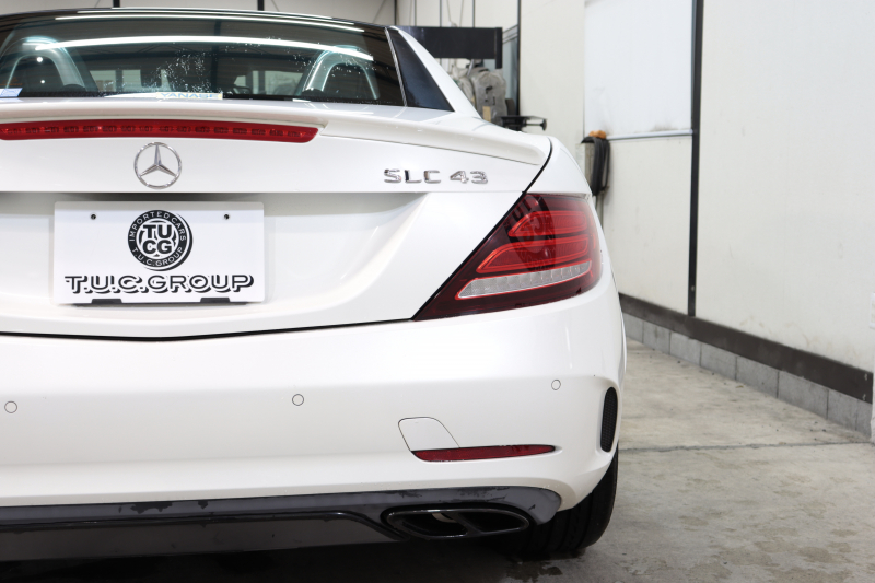 AMG SLC SLC43 AMGﾅｲﾄ&ﾚｰﾀﾞｰｾｰﾌﾃｨPKG　ｷｰﾚｽｺﾞｰ 黒本革 ｴｱｽｶｰﾌ ﾏｼﾞｯｸｽｶｲR HDDﾅﾋﾞTV ｽﾏﾎ連携 harman/kardon Bｶﾒﾗ PTS DSRC LEDﾗｲﾄ AMG専用装備&ﾁｭｰﾆﾝｸﾞ 9AT　2年保証