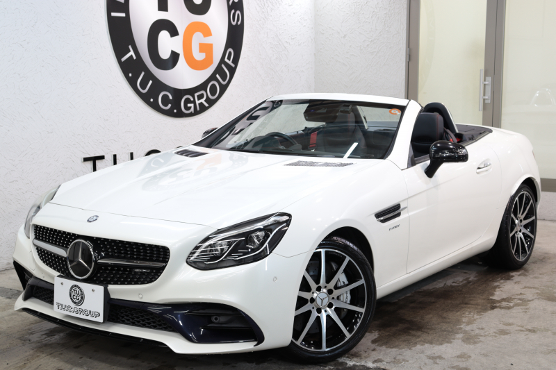AMG SLC SLC43 AMGﾅｲﾄ&ﾚｰﾀﾞｰｾｰﾌﾃｨPKG　ｷｰﾚｽｺﾞｰ 黒本革 ｴｱｽｶｰﾌ ﾏｼﾞｯｸｽｶｲR HDDﾅﾋﾞTV ｽﾏﾎ連携 harman/kardon Bｶﾒﾗ PTS DSRC LEDﾗｲﾄ AMG専用装備&ﾁｭｰﾆﾝｸﾞ 9AT　2年保証