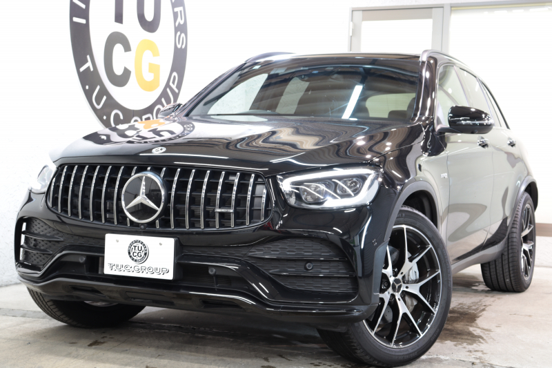 AMG GLC GLC43 4MATIC ﾚｻﾞｰｴｸｽｸﾙｰｼﾌﾞ&ﾚｰﾀﾞｰｾｰﾌﾃｨPKG　後期 ｷｰﾚｽｺﾞｰ 黒本革 ﾊﾟﾉﾗﾏSR HUD MBUXﾅﾋﾞTV BT音楽 360ｶﾒﾗ PTS LEDﾗｲﾄ 自動Rｹﾞｰﾄ AMG専用装備&ﾁｭｰﾆﾝｸﾞ 9AT　2年保証