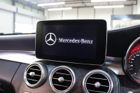 メルセデスベンツ Cクラス C200ｽﾃｰｼｮﾝﾜｺﾞﾝ ｽﾎﾟｰﾂ ﾚｰﾀﾞｰｾｰﾌﾃｨPKG　黒革 ﾍｯﾄﾞｱｯﾌﾟD HDDﾅﾋﾞTV&ｷｬﾝｾﾗｰ BT音楽 ﾊﾞｯｸｶﾒﾗ PTS LEDﾗｲﾄ 自動Rｹﾞｰﾄ AMGｴｱﾛ&18AW ﾀﾞｲﾅﾐｯｸS ｴｱｻｽ 7AT　2年保証