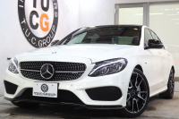 AMG Cクラス C43 4MATIC ｴｸｽｸﾙｰｼﾌﾞ&ﾚｰﾀﾞｰｾｰﾌﾃｨPKG　1ｵｰﾅｰ ｷｰﾚｽｺﾞｰ 赤本革 ﾊﾟﾉﾗﾏSR ﾍｯﾄﾞｱｯﾌﾟD HDDﾅﾋﾞTV BT音楽 ﾌﾞﾙﾒｽﾀｰ ﾊﾞｯｸｶﾒﾗ PTS LEDﾗｲﾄ 自動ﾄﾗﾝｸ ﾊﾝｽﾞﾌﾘｰA AMG専用装備&ﾁｭｰﾆﾝｸﾞﾀﾞｲﾅﾐｯｸS 9AT　2年保証