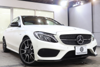 AMG Cクラス C43 4MATIC ｴｸｽｸﾙｰｼﾌﾞ&ﾚｰﾀﾞｰｾｰﾌﾃｨPKG　1ｵｰﾅｰ ｷｰﾚｽｺﾞｰ 赤本革 ﾊﾟﾉﾗﾏSR ﾍｯﾄﾞｱｯﾌﾟD HDDﾅﾋﾞTV BT音楽 ﾌﾞﾙﾒｽﾀｰ ﾊﾞｯｸｶﾒﾗ PTS LEDﾗｲﾄ 自動ﾄﾗﾝｸ ﾊﾝｽﾞﾌﾘｰA AMG専用装備&ﾁｭｰﾆﾝｸﾞﾀﾞｲﾅﾐｯｸS 9AT　2年保証