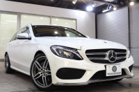 メルセデスベンツ Cクラス C200ｽﾃｰｼｮﾝﾜｺﾞﾝ ｽﾎﾟｰﾂ 本革仕様 ﾚｰﾀﾞｰｾｰﾌﾃｨPKG　ｷｰﾚｽｺﾞｰ 黒本革 HDDﾅﾋﾞTV BT音楽 ﾊﾞｯｸｶﾒﾗ PTS LEDﾗｲﾄ ﾊﾝｽﾞﾌﾘｰA AMGｴｱﾛ&18AW ｴｱｻｽ 7AT　2年保証