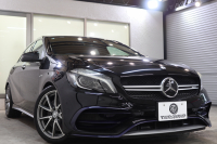 AMG Aクラス A45 4MATIC AMGｱﾄﾞﾊﾞﾝｽﾄﾞ&ﾚｰﾀﾞｰｾｰﾌﾃｨPKG　後期 ｷｰﾚｽｺﾞｰ 黒本革 ﾊﾟﾉﾗﾏSR HDDﾅﾋﾞTV BT音楽 harman/kardon ﾊﾞｯｸｶﾒﾗ PTS LEDﾗｲﾄ AMG専用装備&ﾁｭｰﾆﾝｸﾞﾀﾞｲﾅﾐｯｸS 7AT　2年保証