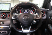 AMG Aクラス A45 4MATIC AMGｱﾄﾞﾊﾞﾝｽﾄﾞ&ﾚｰﾀﾞｰｾｰﾌﾃｨPKG　後期 ｷｰﾚｽｺﾞｰ 黒本革 ﾊﾟﾉﾗﾏSR HDDﾅﾋﾞTV BT音楽 harman/kardon ﾊﾞｯｸｶﾒﾗ PTS LEDﾗｲﾄ AMG専用装備&ﾁｭｰﾆﾝｸﾞﾀﾞｲﾅﾐｯｸS 7AT　2年保証