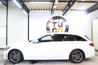 メルセデスベンツ Cクラス C200ｽﾃｰｼｮﾝﾜｺﾞﾝ AVG AMGﾗｲﾝ ﾚｰﾀﾞｰｾｰﾌﾃｨPKG　BSG搭載 後期 ｷｰﾚｽｺﾞｰ 黒革 HDDﾅﾋﾞTV ｽﾏﾎ連携 ﾊﾞｯｸｶﾒﾗ PTS LEDﾗｲﾄ 自動Rｹﾞｰﾄ AMGｴｱﾛ&18AW ｴｱｻｽ ﾀﾞｲﾅﾐｯｸS 9AT　2年保証